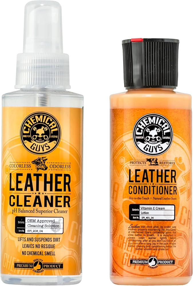 Chemical Guys Leather Cleaner And Conditioner Complete Kit