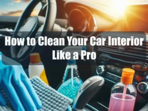 How to Clean Your Car Interior Like a Pro